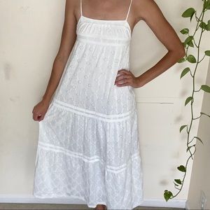 Zara White Maxi Dress